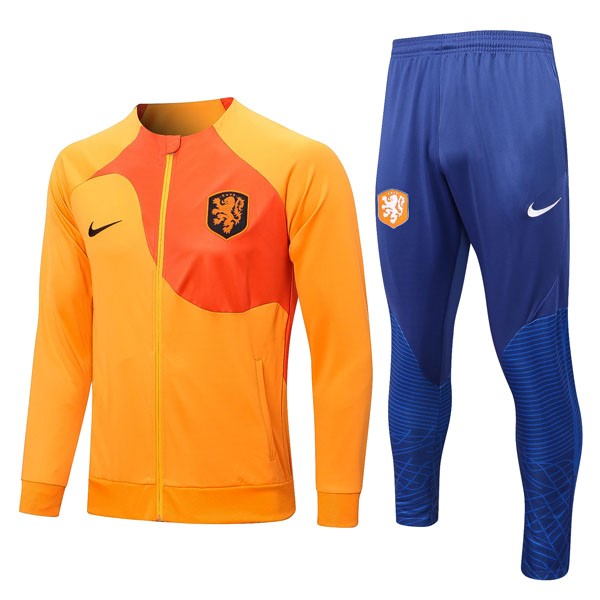 Chandal Países Bajos 2022-23 Naranja Azul